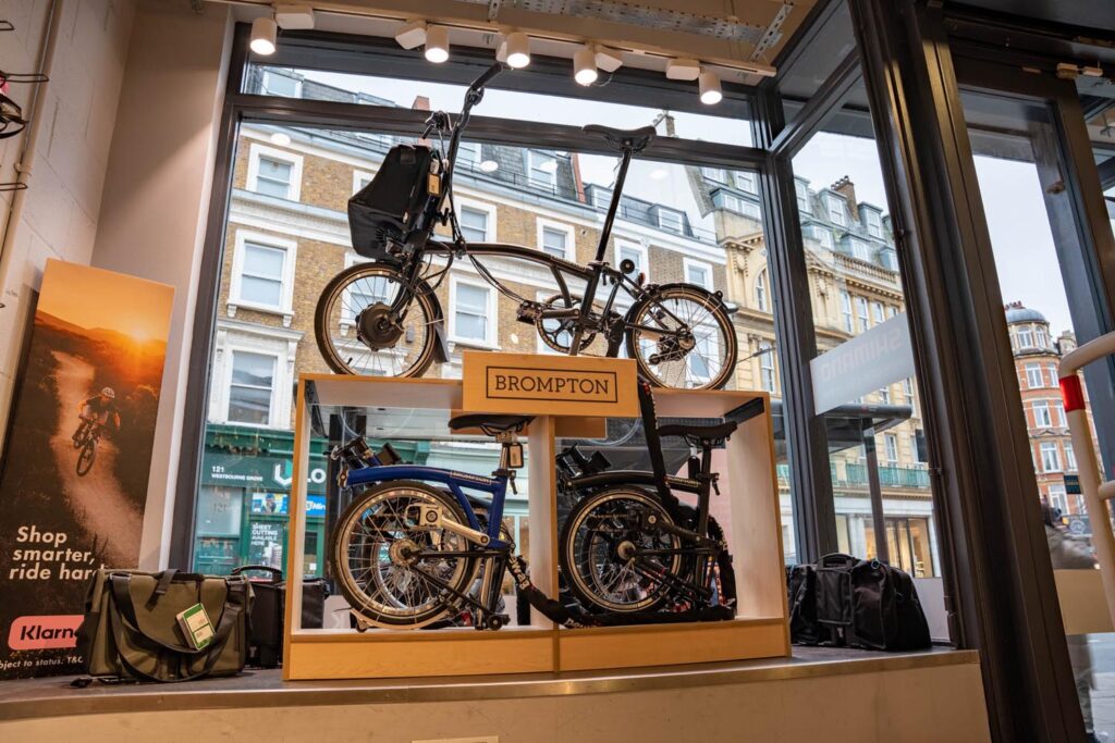 Bikes on display at Balfe's Bikes Notting Hill