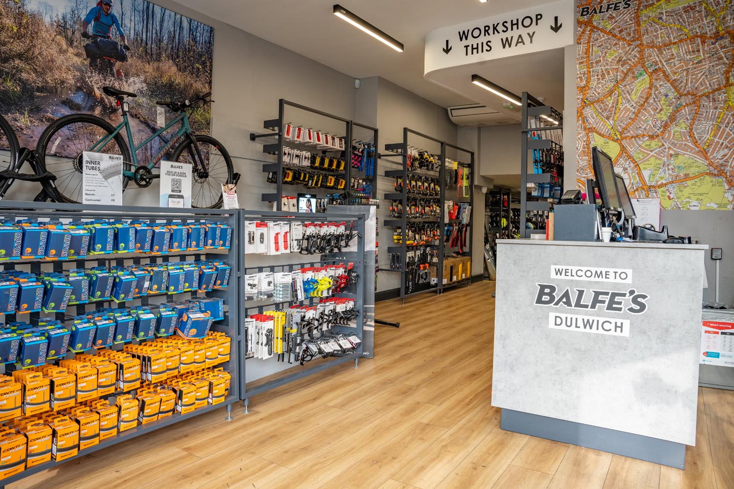 Bikes on display at Balfe's Bikes Dulwich