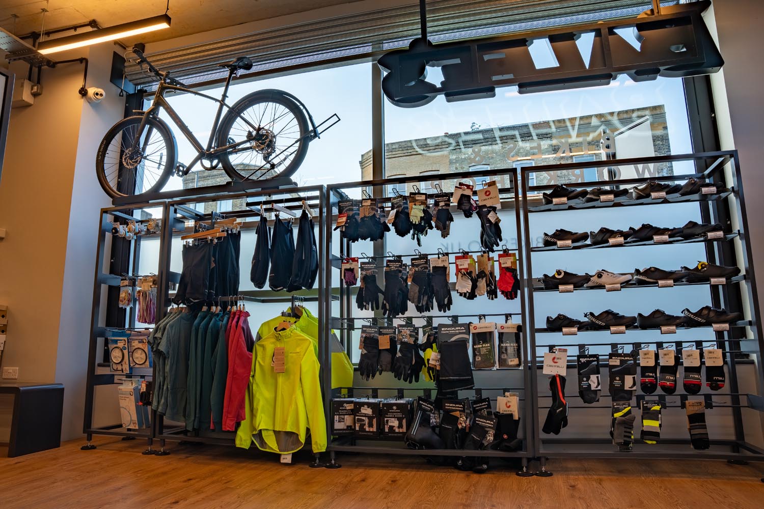 Inside the store at Balfe's Bikes Hackney