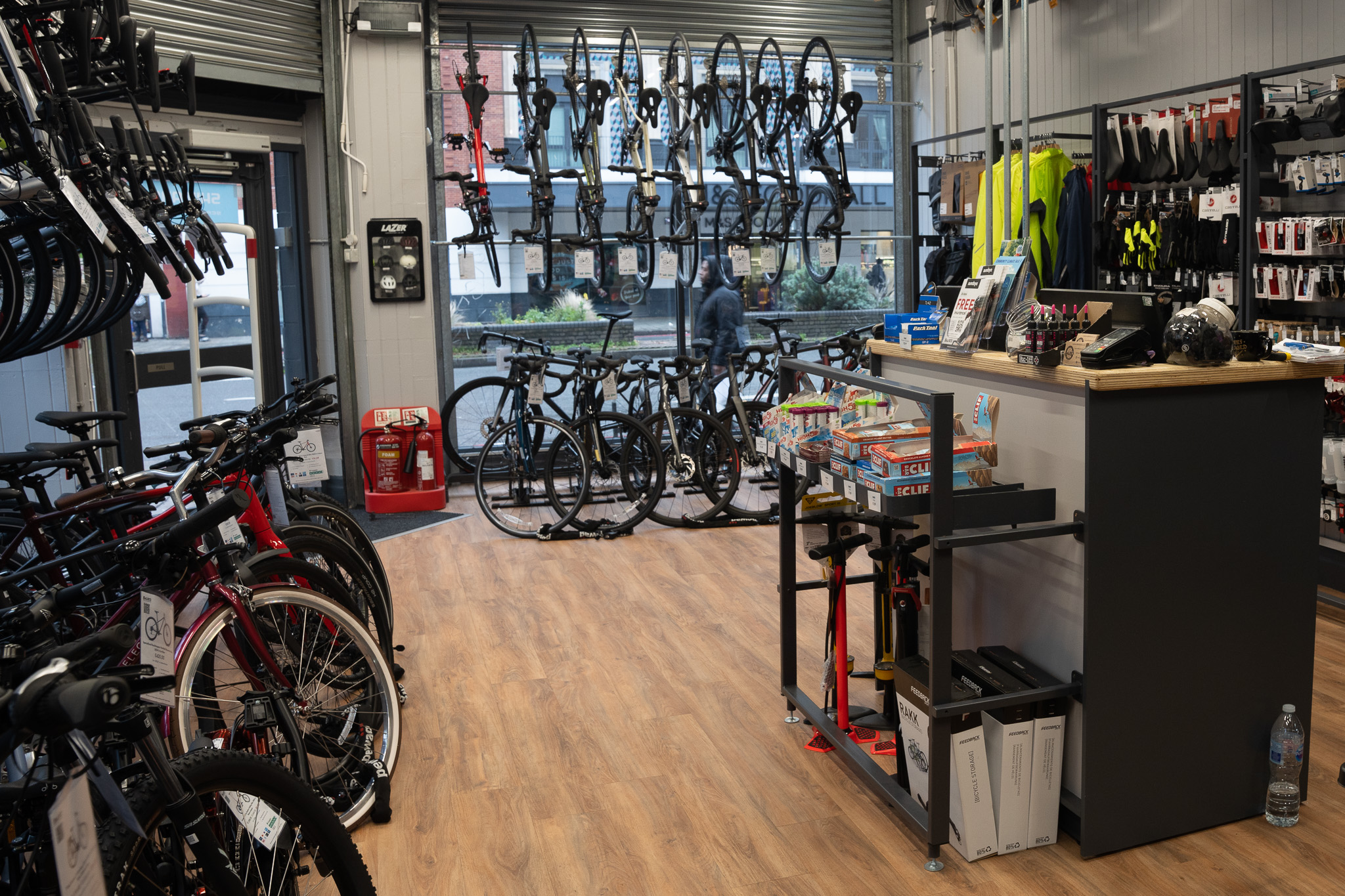 Inside the store at Balfe's Bikes Streatham
