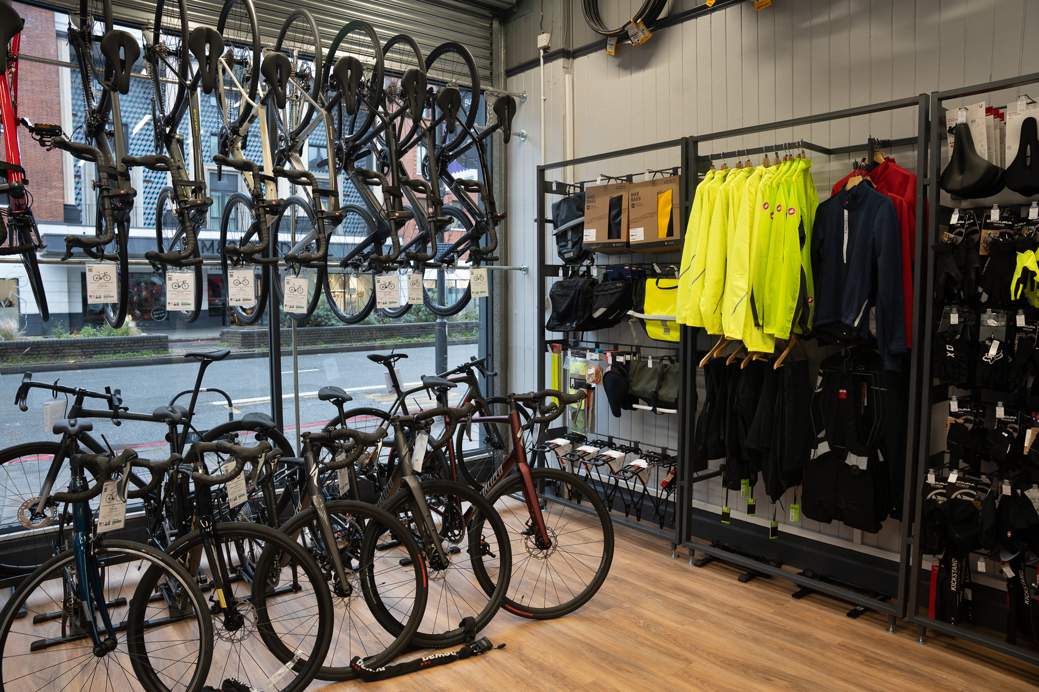 Inside the store at Balfe's Bikes Streatham