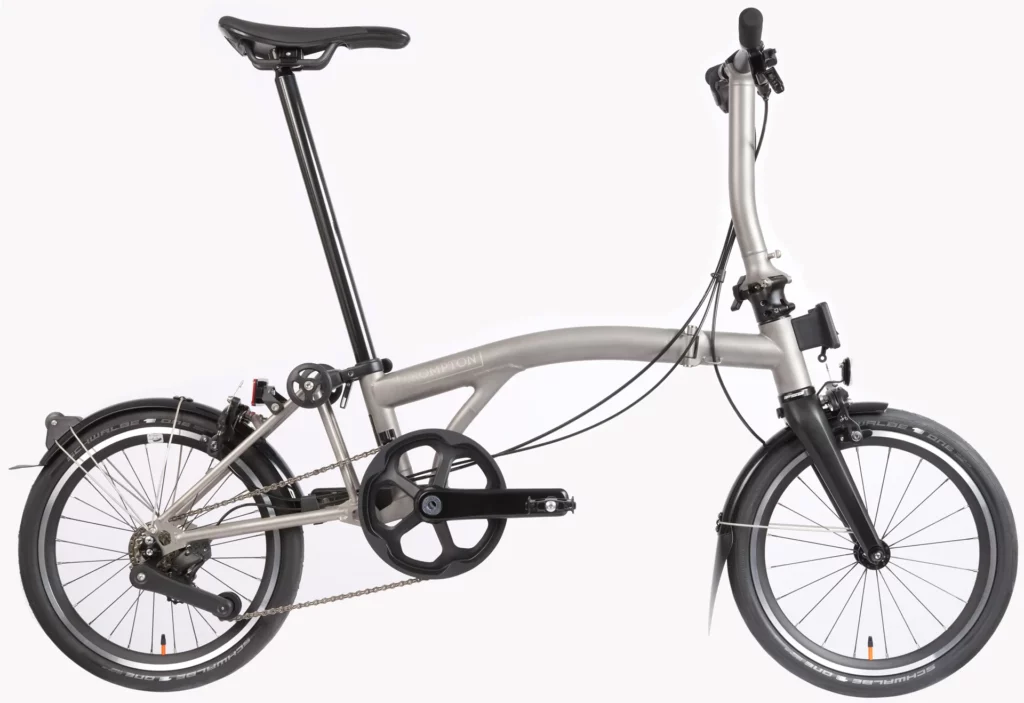 Brompton T Line Urban in Blasted Titanium