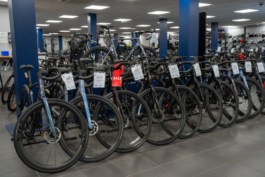 Mountain bikes at Balfe's Bikes Gatwick