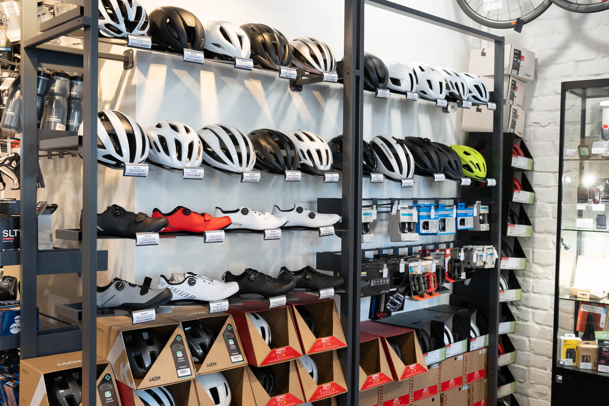 Inside the store at Balfe's Bikes Waterloo