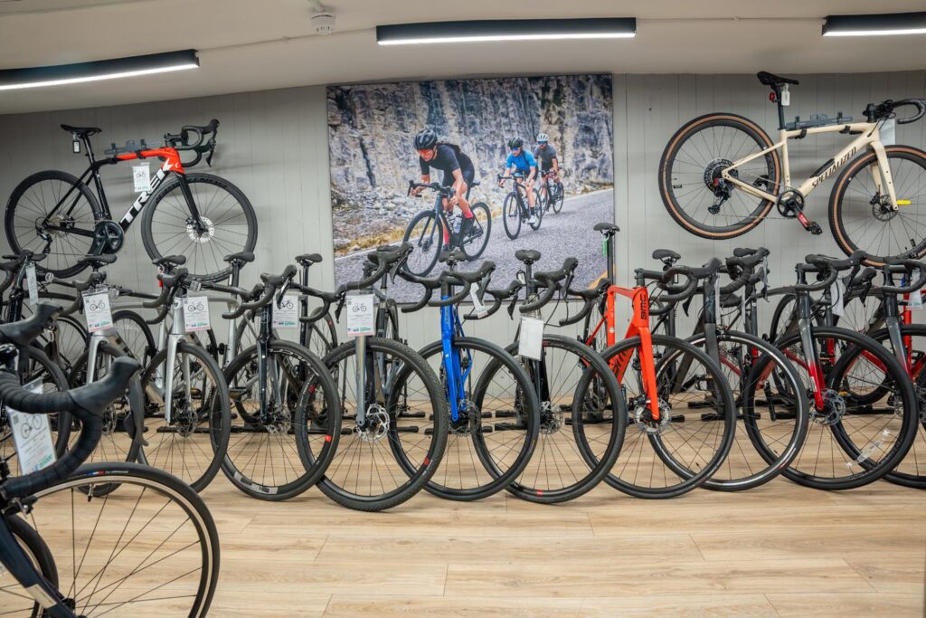 Inside the store at Balfe's Bikes Dulwich