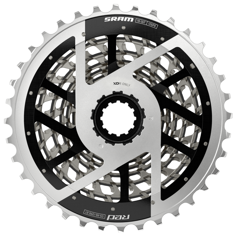 SRAM RED XG-1290 E1 12 Speed Cassette in Silver-10