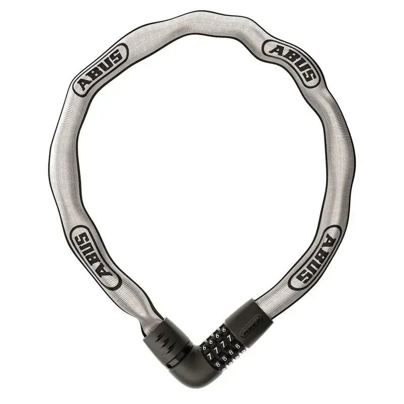 Balfes Bikes Abus ABUS Tresor 6807C Chain Bike Lock 110cm in Reflective | Free postage over £30, £10 off first order, price match & 0% finance.