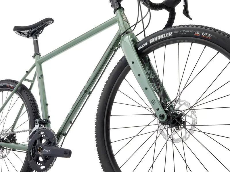 Kona Rove LTD Gravel Bike 2025 in Gloss Metallic Green w/ Satin Lead Decals-2