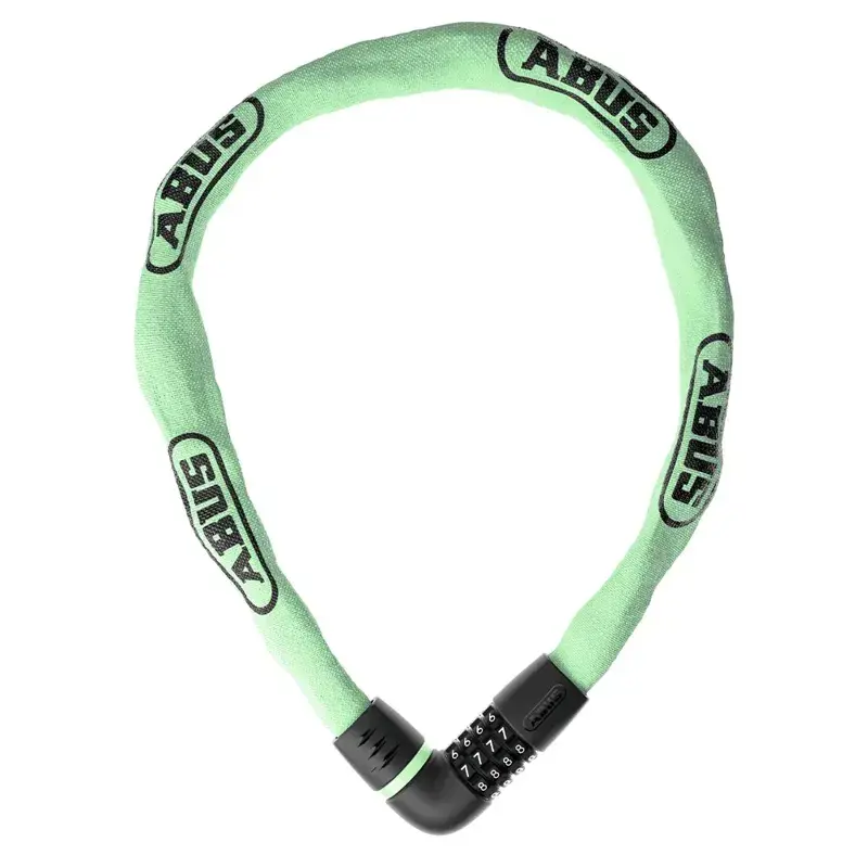 Balfes Bikes Abus ABUS Tresor 6807C 110cm Chain Bike Lock in Sage Green | Free postage over £30, £10 off first order, price match & 0% finance.