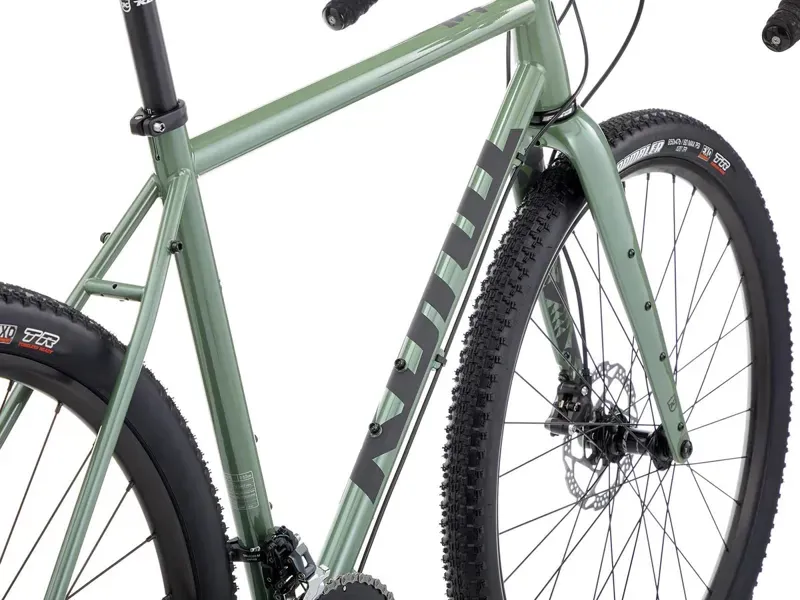 Kona Rove LTD Gravel Bike 2025 in Gloss Metallic Green w/ Satin Lead Decals-3