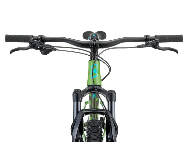 Kona Kahuna Hardtail Mountain Bike 2025 in Gloss Kiwi w/ Charcoal and Turquoise Decals-3
