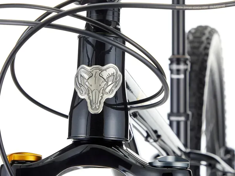 Kona Honzo ESD Hardtail Mountain Bike 2026 in Gloss Metallic Black w/ Furnace Fade and Purple Decals-3