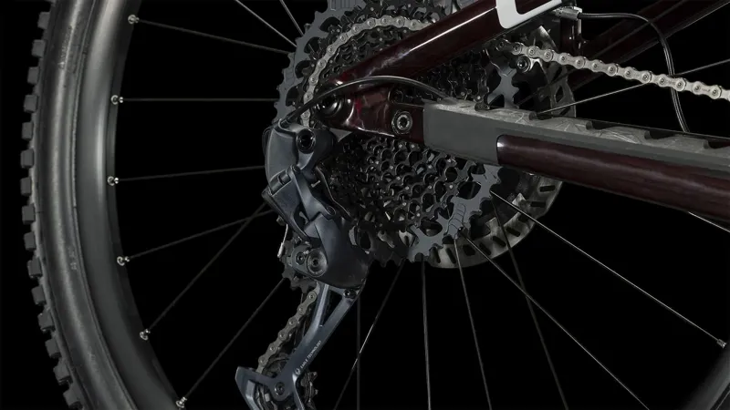 Cube Stereo Hybrid one55 c:68x SLX 750 Electric MTB 2025 in Liquid red carbon-3