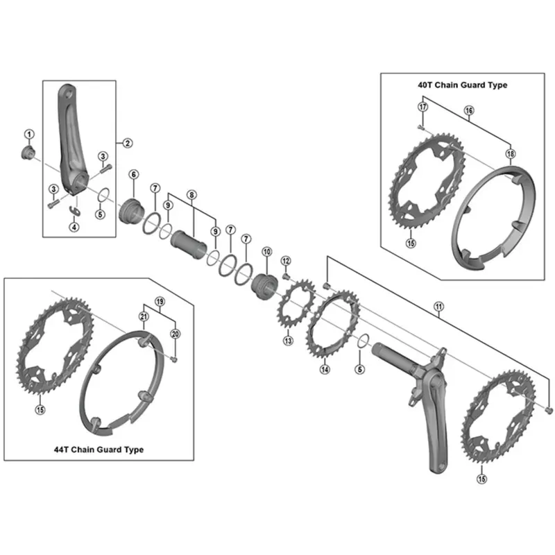 Shimano Deore FC-M590 22T Inner Chainring-1