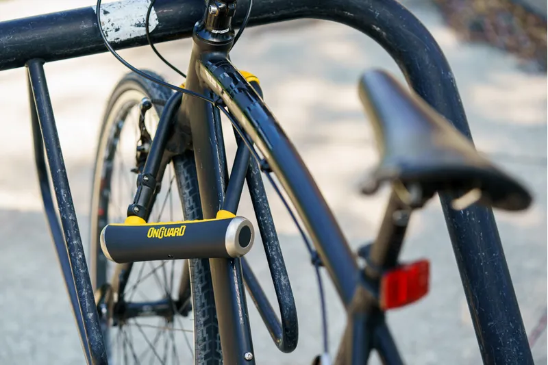 OnGuard Pitbull D-Lock 292mm Sold Secure Diamond Rated in Black and Yellow-1