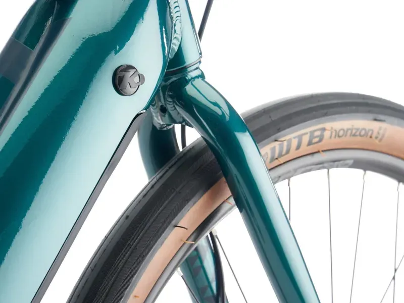 Kona Rove HD Electric Gravel Bike 2026 in Gloss Metallic Green w/ Matte Black Forest and Indicator Yellow Decals-2