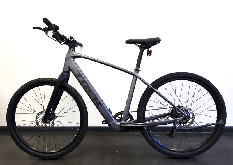 EX DISPLAY Trek Dual Sport+ 2 Hybrid Electric Bike Medium 2023 in Galactic Grey-1