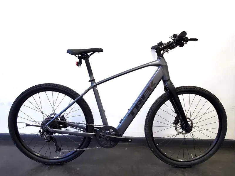 EX DISPLAY Trek Dual Sport+ 2 Hybrid Electric Bike Medium 2023 in Galactic Grey