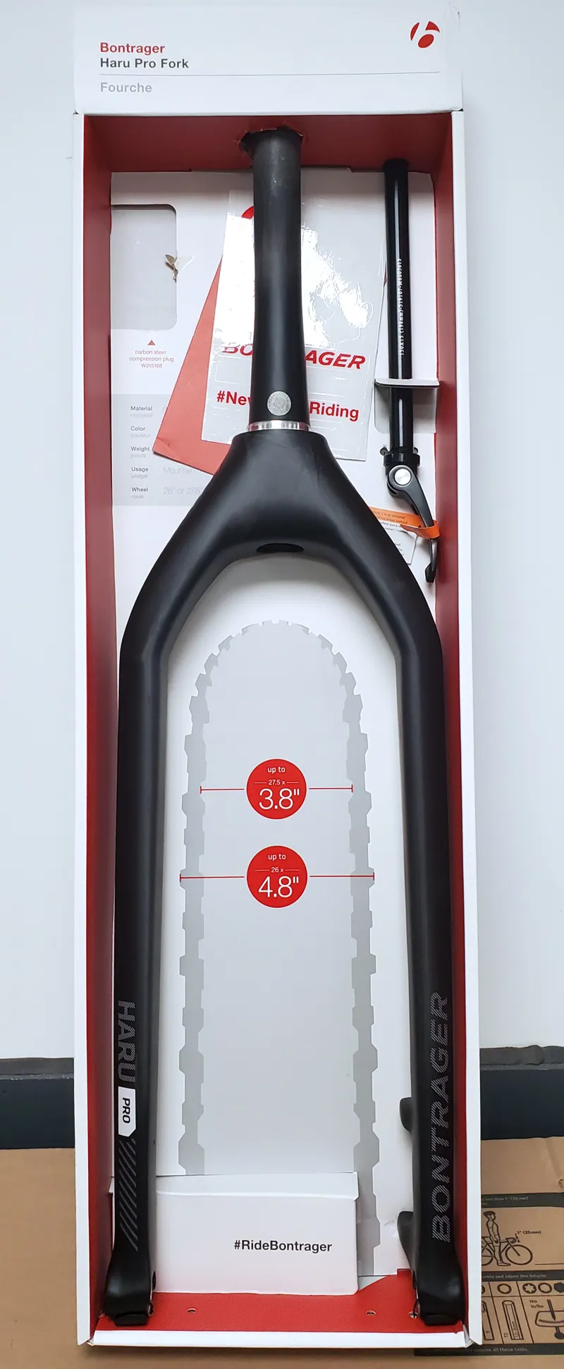 EX DISPLAY Trek Farley C Carbon Fatbike Frame X-Large in Blue-2