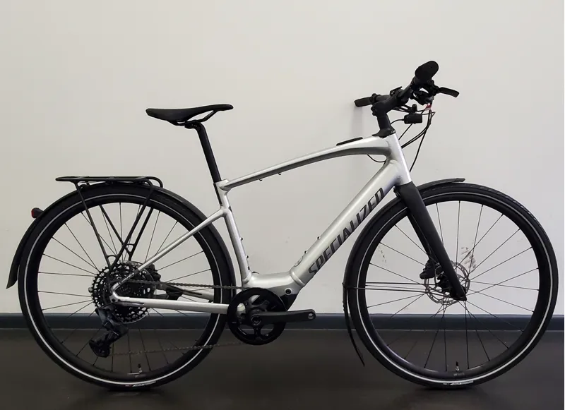 EX DEMO Specialized Turbo Vado SL 5.0 Equipped Electric Bike Medium 2024 in Silver