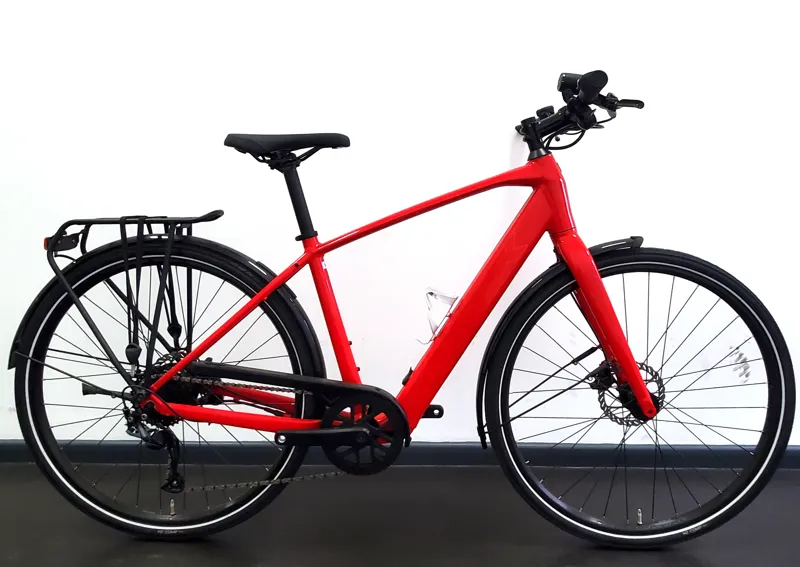 EX DEMO Trek FX+ 2 Electric Hybrid Bike Medium 2023 in Viper Red