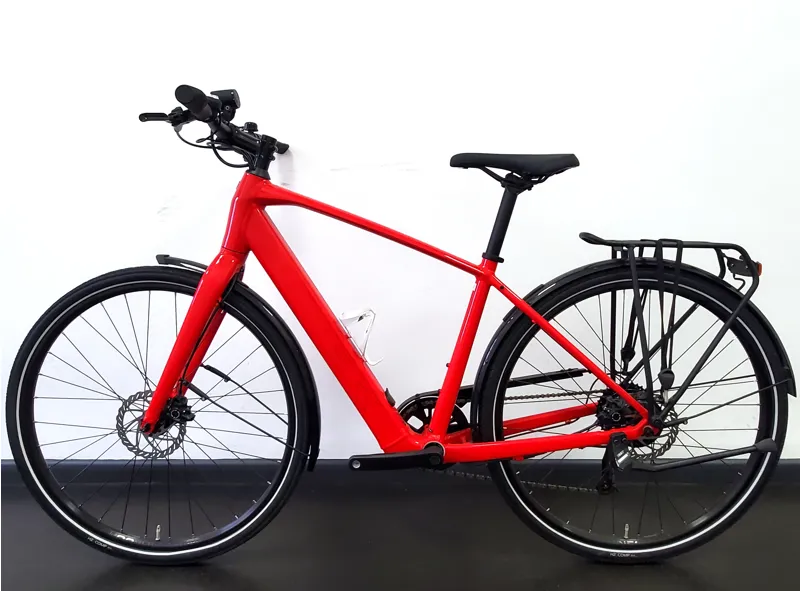 EX DEMO Trek FX+ 2 Electric Hybrid Bike Medium 2023 in Viper Red-1