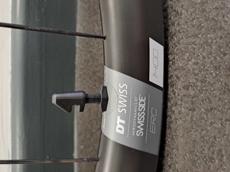 EX DISPLAY DT Swiss ERC 1400 SPLINE 35mm Disc Brake Carbon Clincher 700c Front Wheel-1