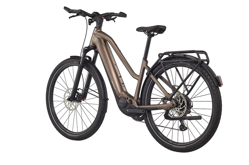Explore E+ Pro 1 DD GTS Electric Hybrid Bike 2024 in Satin Truffle / Matte Black-1