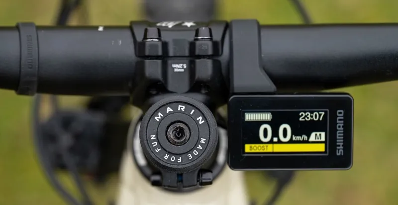 Marin Rift Zone E1 Electric Mountain Bike 2026 in Grey Red-4