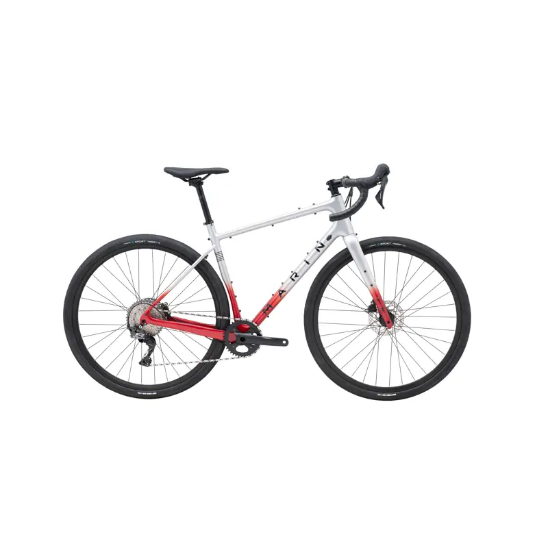 Balfes Bikes Marin Headlands 1 Gravel Road Bike 2026 in Silver Red | Free postage over £30, £10 off first order, price match & 0% finance.