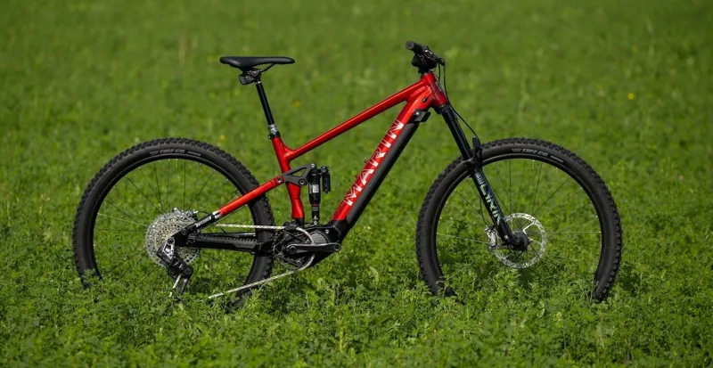 Marin Rift Zone E XR Electric Mountain Bike 2026 in Red-6