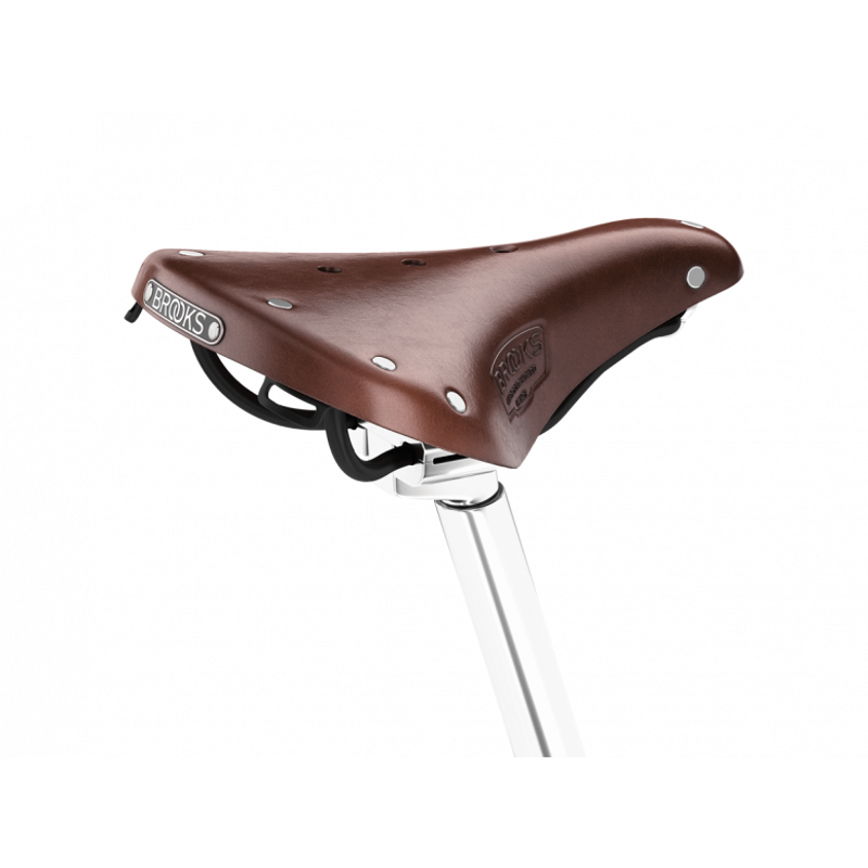 Brooks B17 Short Ladies Steel Rail 176mm Saddle in Brown-1