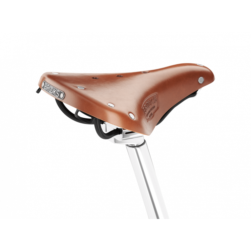 Brooks B17 Short Ladies Steel Rail 176mm Saddle in Honey-1