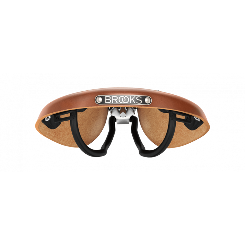 Brooks B17 Short Ladies Steel Rail 176mm Saddle in Honey-4