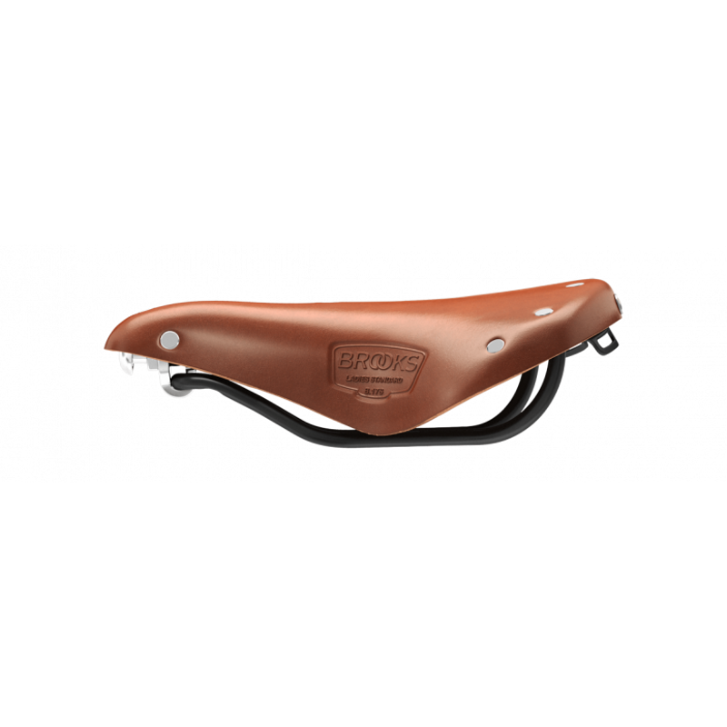 Brooks B17 Short Ladies Steel Rail 176mm Saddle in Honey-5