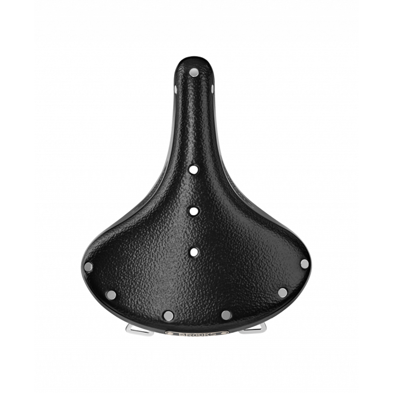 B67 Short Chromed Steel Rail 205mm Women's Saddle in Black -2