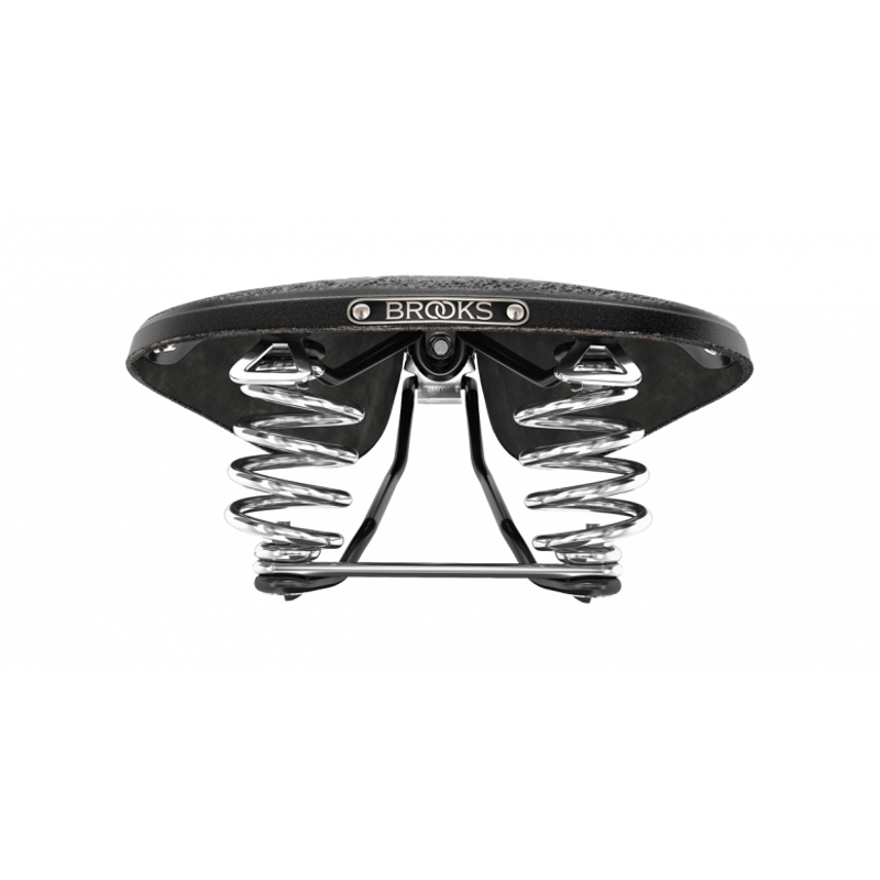 B67 Short Chromed Steel Rail 205mm Women's Saddle in Black -4