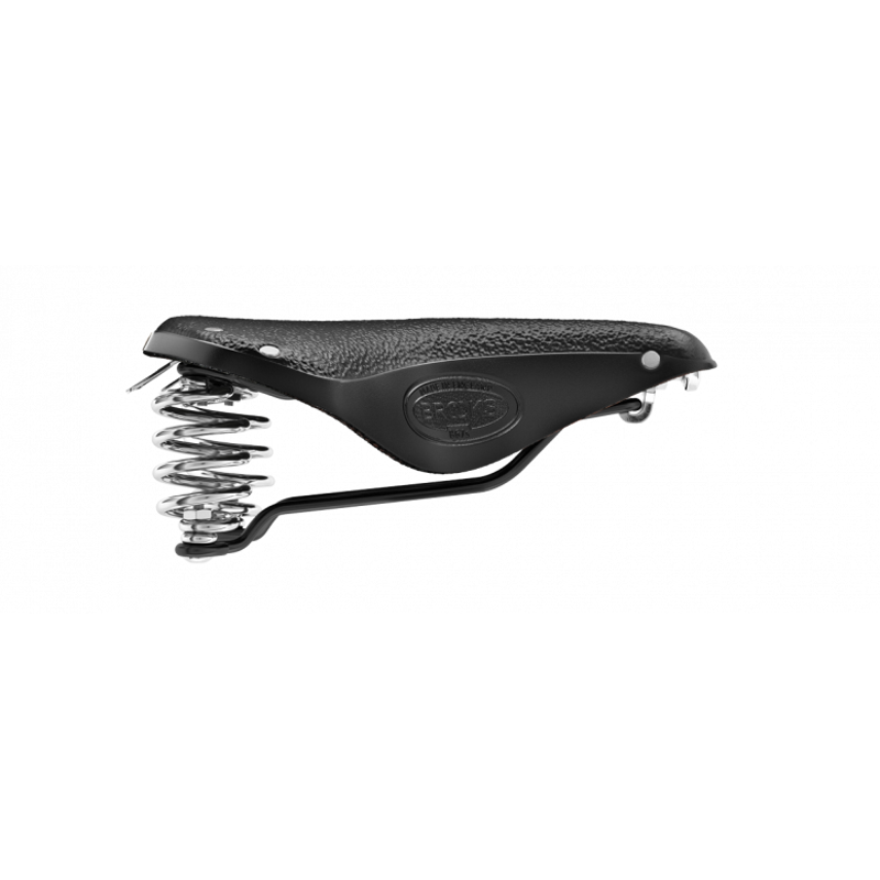 B67 Short Chromed Steel Rail 205mm Women's Saddle in Black -6