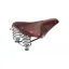 B67 Short Chromed Steel Rail 205mm Women's Saddle in Brown