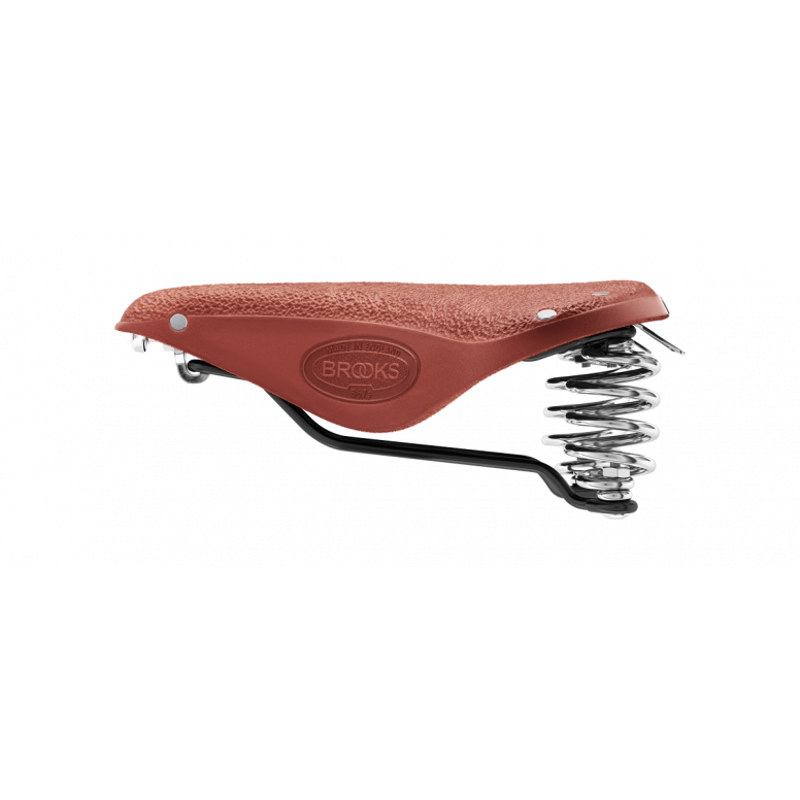 B67 Short Chromed Steel Rail 205mm Women's Saddle in Honey-5