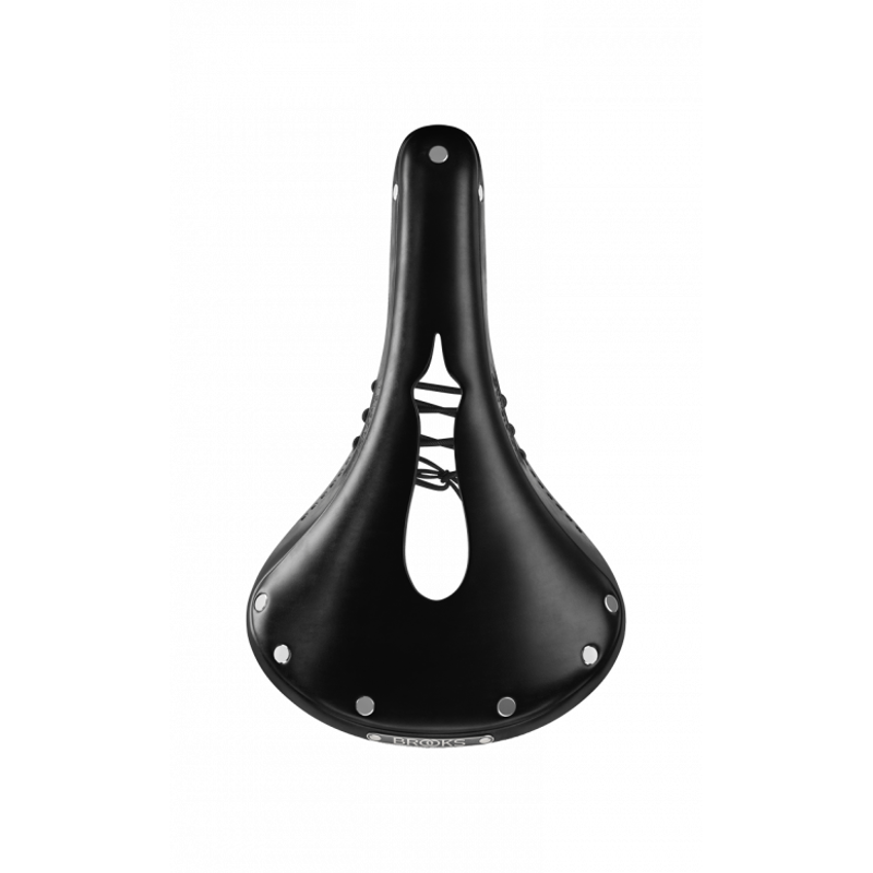 Brooks B17 Carved 175mm Chromed Steel in Black-2