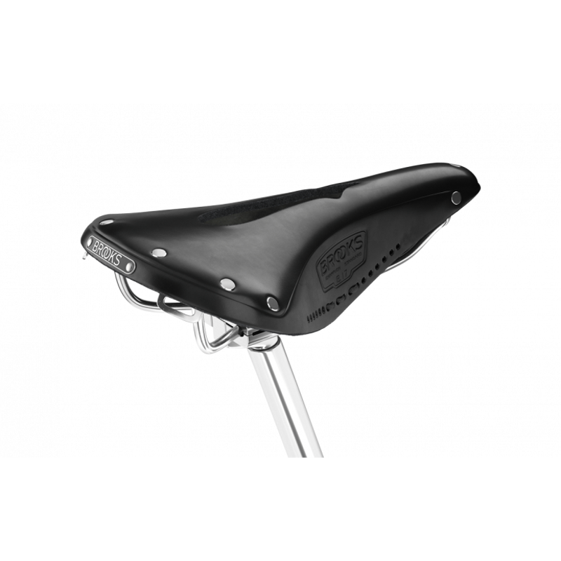 Brooks B17 Carved 175mm Chromed Steel in Black-1
