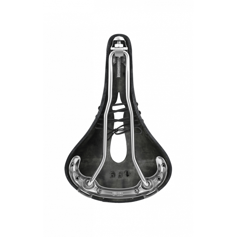 Brooks B17 Carved 175mm Chromed Steel in Black-3