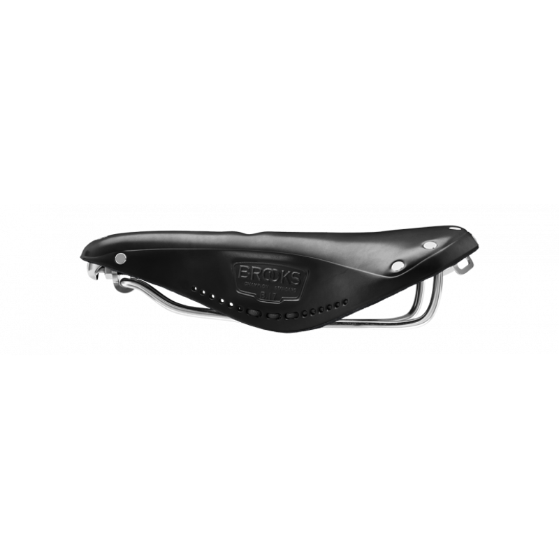 Brooks B17 Carved 175mm Chromed Steel in Black-5