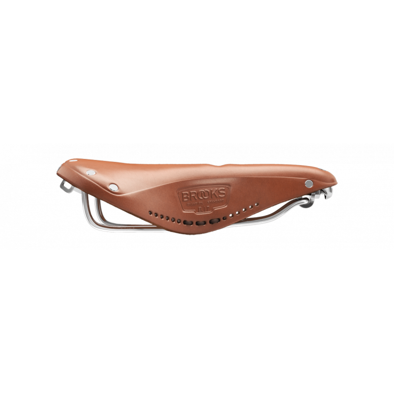 Brooks B17 Carved 175mm Chromed Steel in Honey-6