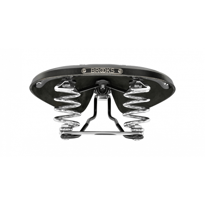 Brooks B67 Chromed Steel 205mm Saddle in Black-4