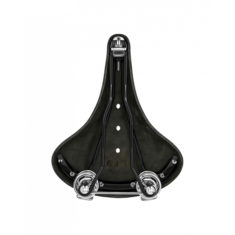 Brooks B67 Chromed Steel 205mm Saddle in Black-3