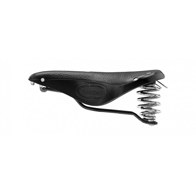 Brooks B67 Chromed Steel 205mm Saddle in Black-5