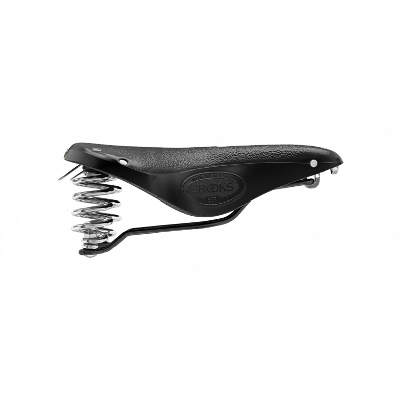 Brooks B67 Chromed Steel 205mm Saddle in Black-6