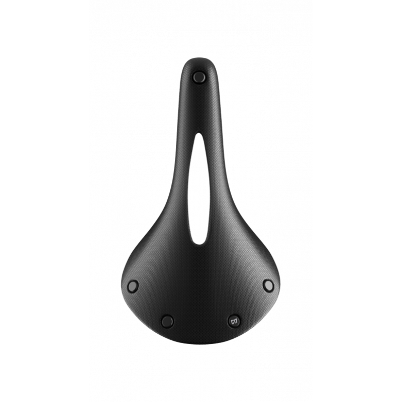Brooks C17 Cambium Carved All-Weather Steel 162mm Saddle in Black-3